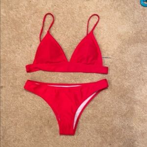 ZACUL RED BIKINI NEVER WORN